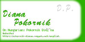 diana pokornik business card